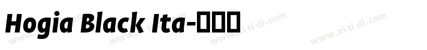 Hogia Black Ita字体转换